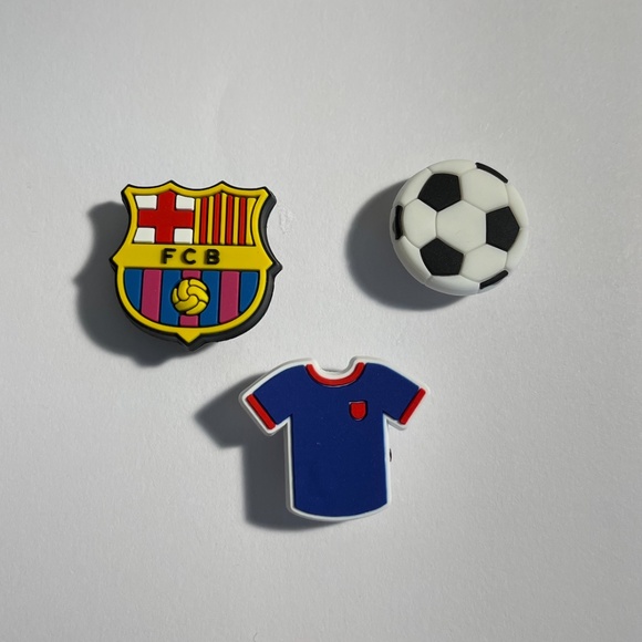CROCS Shoes Fc Barcelona Charms Jibbitz Shoe Charms Soccer